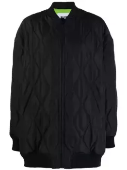Стеганый бомбер MSGM, черный