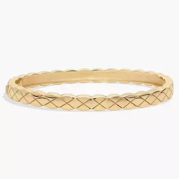 Стеганый браслет из 14-каратного желтого золота (6,3 мм) Blue Nile