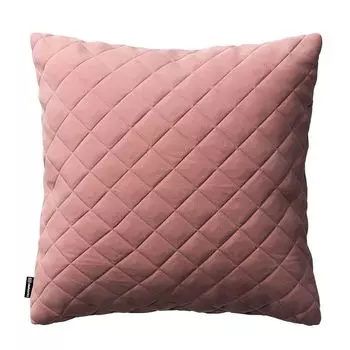 Стеганый чехол на подушку Kinga 43x43см Dekoria, коралл