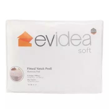 Стеганый двуспальный коврик Evidea Soft Fitted - Белый - 160x200 см