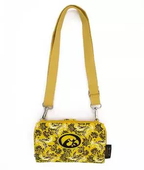 Стеганый хлопковый кошелек через плечо Eagles Wings Iowa Hawkeyes