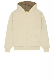 Стеганый худи Round Two, stone