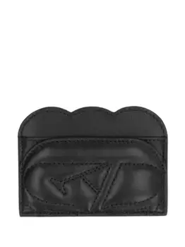Стеганый кардхолдер Seal с логотипом Alexander McQueen, черный