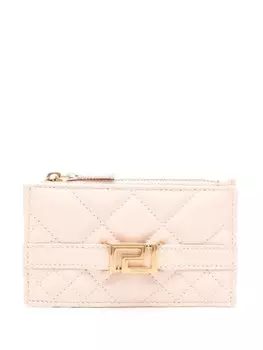 Стеганый картхолдер Greca Goddess Versace, розовый