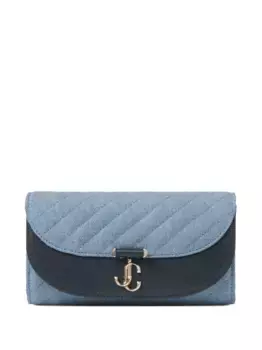 Стеганый клатч Curve JIMMY CHOO, синий
