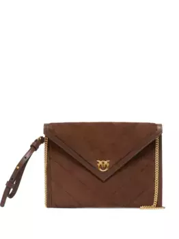Стеганый клатч PINKO, коричневый
