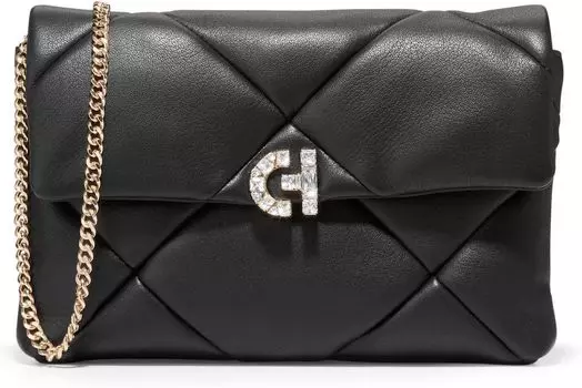 Стеганый клатч с кристаллами Cole Haan, черный