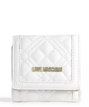 Стеганый кошелек из искусственной кожи Love Moschino, белый