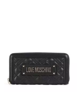 Стеганый кошелек из искусственной кожи Love Moschino, черный