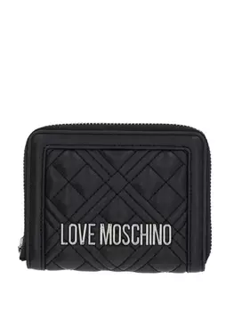 Стеганый кошелек Love Moschino, черный