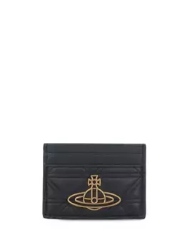 Стеганый кошелек с декором Orb Vivienne Westwood, черный