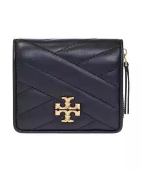 Стеганый кошелек с шевроном Tory Burch, черный