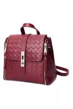 Стеганый кожаный рюкзак Myles C'Iel, бургундия
