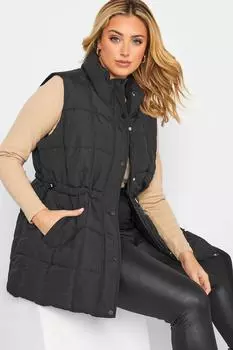 Стеганый легкий жилет Yours, черный