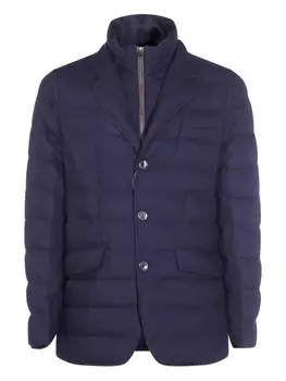 Стеганый многослойный блейзер Herno, синий