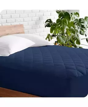 Стеганый наматрасник Bare Home, синий