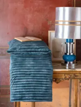 Стеганый плед Goodly Pliss (riviera) 130х170см Riviera, бирюзовый