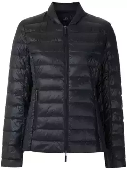 Стеганый пуховик Armani Exchange, черный