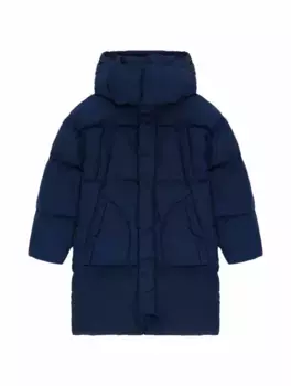 Стеганый пуховик B Andrew Bacon, тёмно-синий