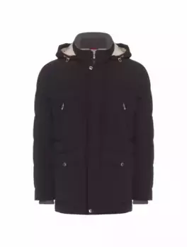 Стеганый пуховик Brunello Cucinelli, черный
