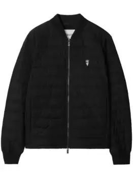 Стеганый пуховик BURBERRY, черный