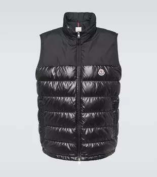 Стеганый пуховик cerces Moncler, черный