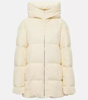 Стеганый пуховик Jil Sander, бежевый