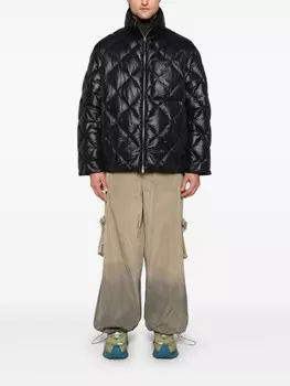 Стеганый пуховик Jil Sander, черный