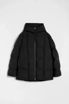 Стеганый пуховик JIL SANDER+, черный