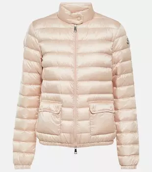 Стеганый пуховик Lans MONCLER, розовый