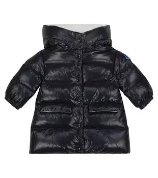 Стеганый пуховик Moncler Enfant, синий