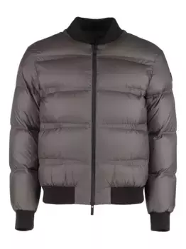Стеганый пуховик MONCLER, коричневый