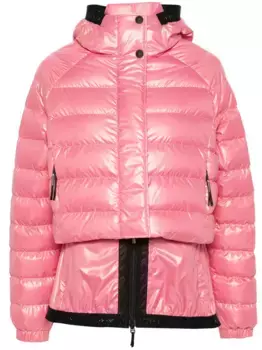Стеганый пуховик MONCLER, розовый