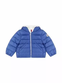 Стеганый пуховик Moncler, синий