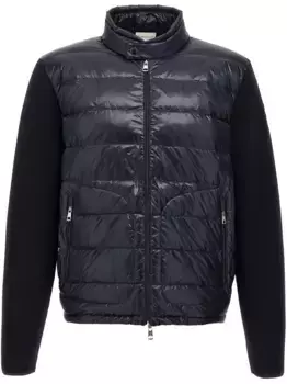 Стеганый пуховик MONCLER, синий