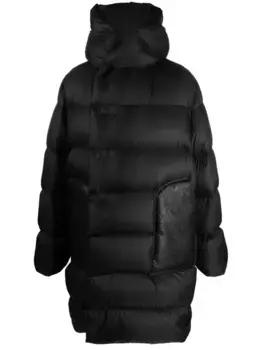 Стеганый пуховик Rick Owens, черный