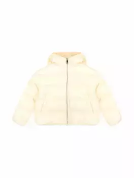 Стеганый пуховик с логотипом Max&Co, белый