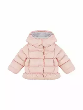 Стеганый пуховик с логотипом Ralph Lauren, розовый