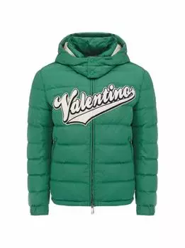 Стеганый пуховик с логотипом Valentino