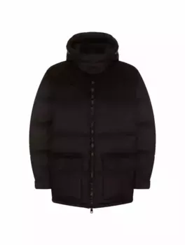 Стеганый пуховик с узором GG Gucci, черный