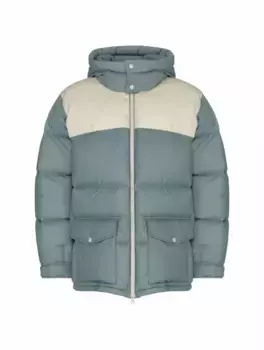 Стеганый пуховик с узором GG Gucci, мультиколор