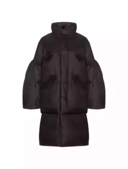 Стеганый пуховик Sacai, черный