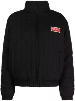 Стеганый пуховик Sashiko KENZO, черный