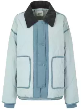 Стеганый пуховик STUDIO TOMBOY, синий