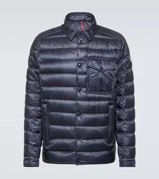 Стеганый пуховик tenibres Moncler, синий