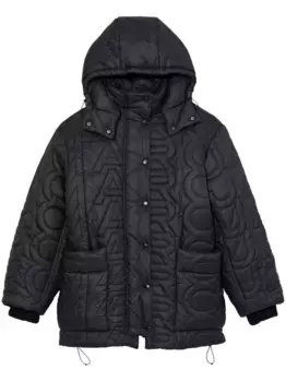 Стеганый пуховик The Monogram MARC JACOBS, черный
