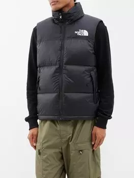 Стеганый пуховый жилет retro nuptse 1996 года The North Face, черный