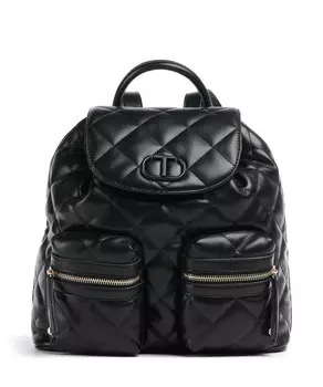 Стеганый рюкзак cecile из искусственной кожи Twinset, черный