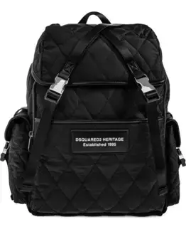 Стеганый рюкзак DSQUARED2, черный