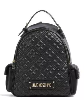 Стеганый рюкзак из искусственной кожи Love Moschino, черный